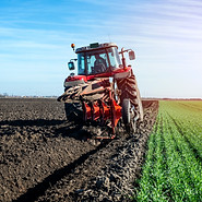 Trophée de l'Agriculture Innovante pour l'Environnement, moissoneuse dans un champs